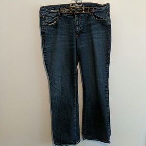 Sweetheart style blue jeans